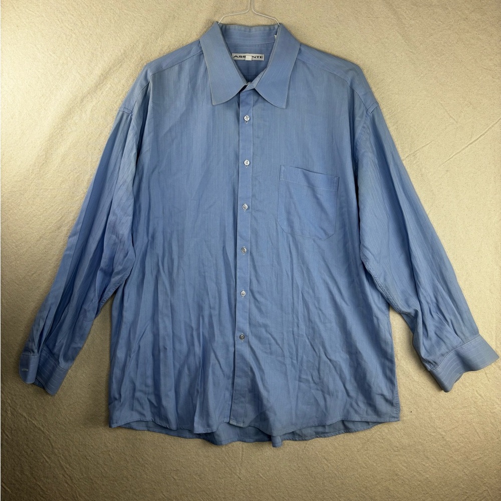 Assante men’s dress shirt size 4/5 18.5” neck